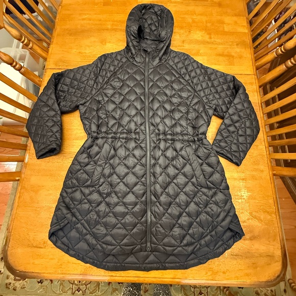 Athleta Whisper Featherless Parka 1X Black - Picture 2 of 16